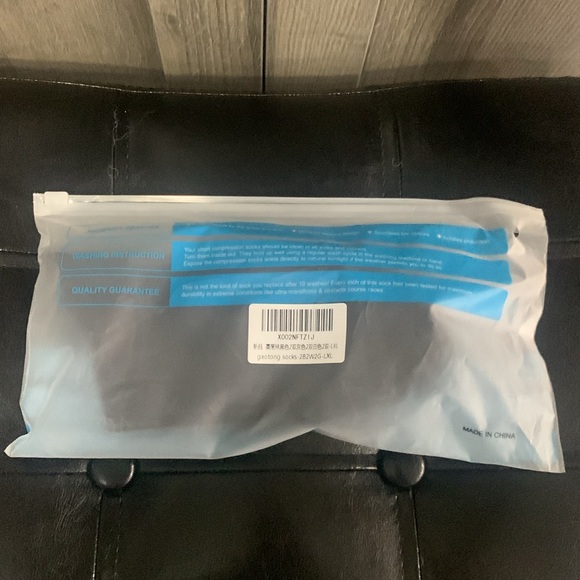 New PA Plus Black Ankle Compression Socks 2 Pairs Large-XL In Package - Picture 7 of 7